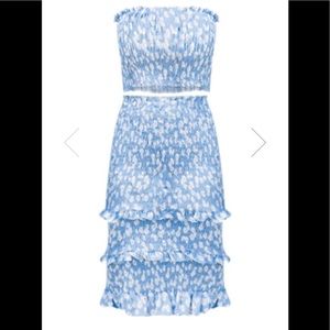 Pink Lily Smocked Two Piece Set.